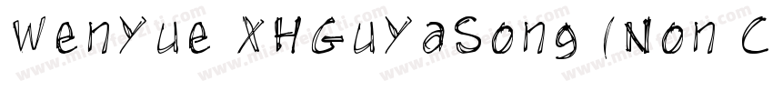 WenYue XHGuYaSong (Non Commerci字体转换